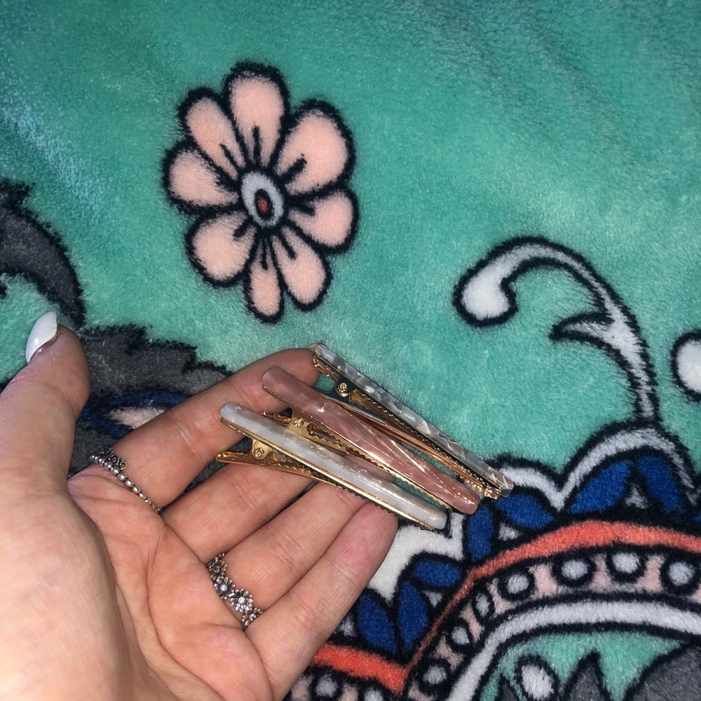 Altard State marble hair clips